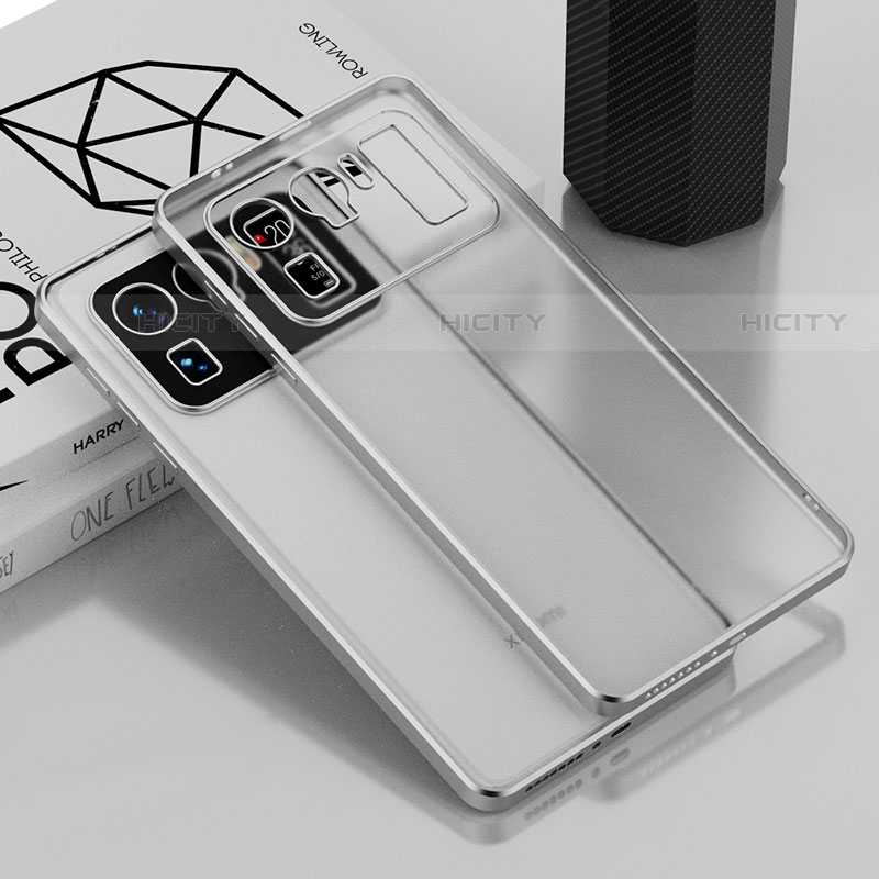 Coque Ultra Fine TPU Souple Housse Etui Transparente H01 pour Xiaomi Mi 11 Ultra 5G Argent Plus