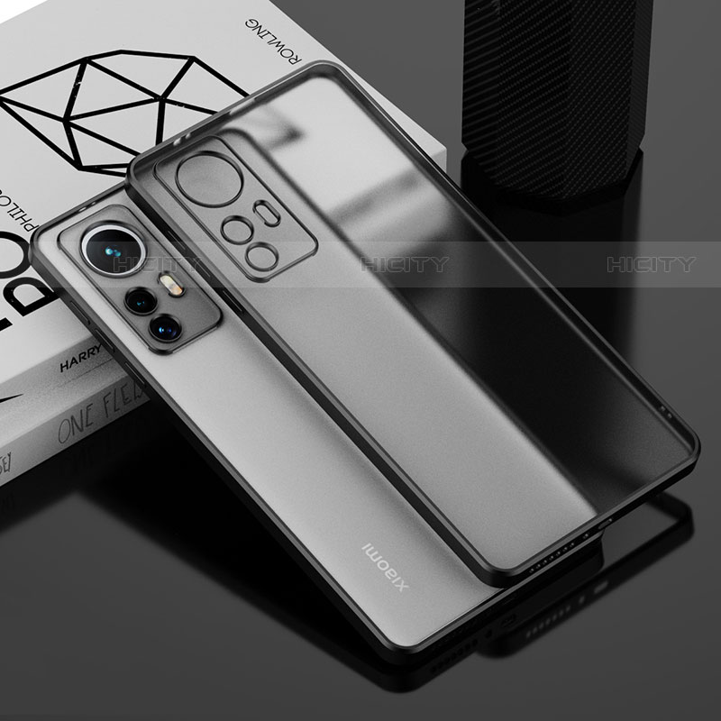 Coque Ultra Fine TPU Souple Housse Etui Transparente H01 pour Xiaomi Mi 12X 5G Noir Plus