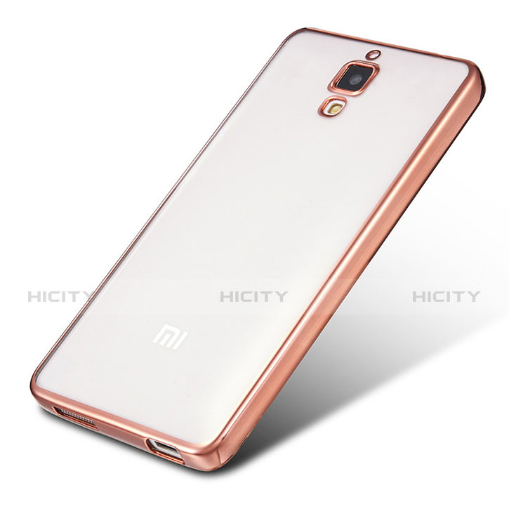 Coque Ultra Fine TPU Souple Housse Etui Transparente H01 pour Xiaomi Mi 4 LTE Or Rose Plus