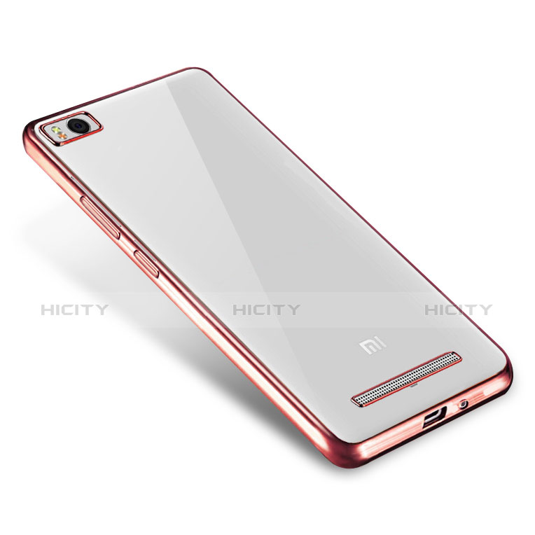 Coque Ultra Fine TPU Souple Housse Etui Transparente H01 pour Xiaomi Mi 4C Or Rose Plus