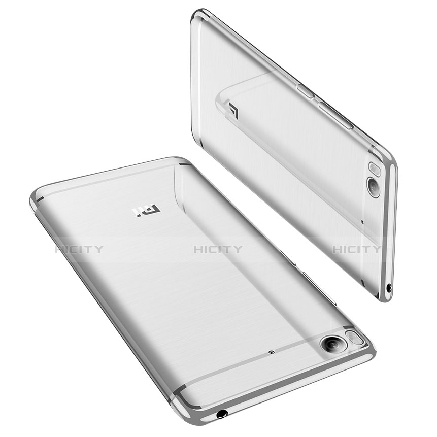 Coque Ultra Fine TPU Souple Housse Etui Transparente H01 pour Xiaomi Mi 5S Argent Plus
