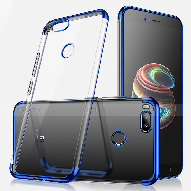 Coque Ultra Fine TPU Souple Housse Etui Transparente H01 pour Xiaomi Mi 5X Bleu Plus