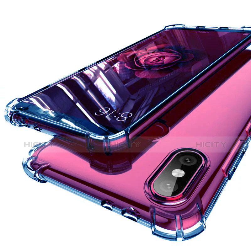 Coque Ultra Fine TPU Souple Housse Etui Transparente H01 pour Xiaomi Mi 6X Bleu Plus