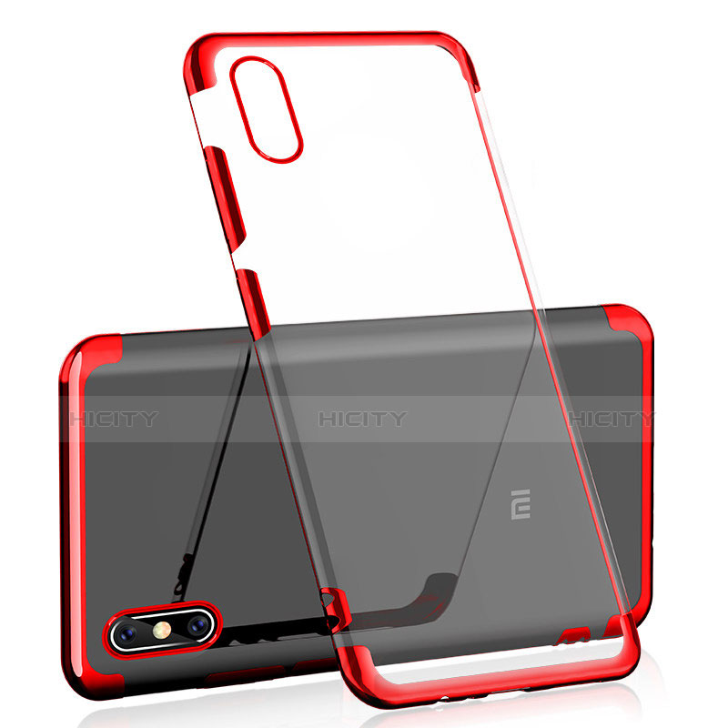 Coque Ultra Fine TPU Souple Housse Etui Transparente H01 pour Xiaomi Mi 8 Explorer Rouge Plus