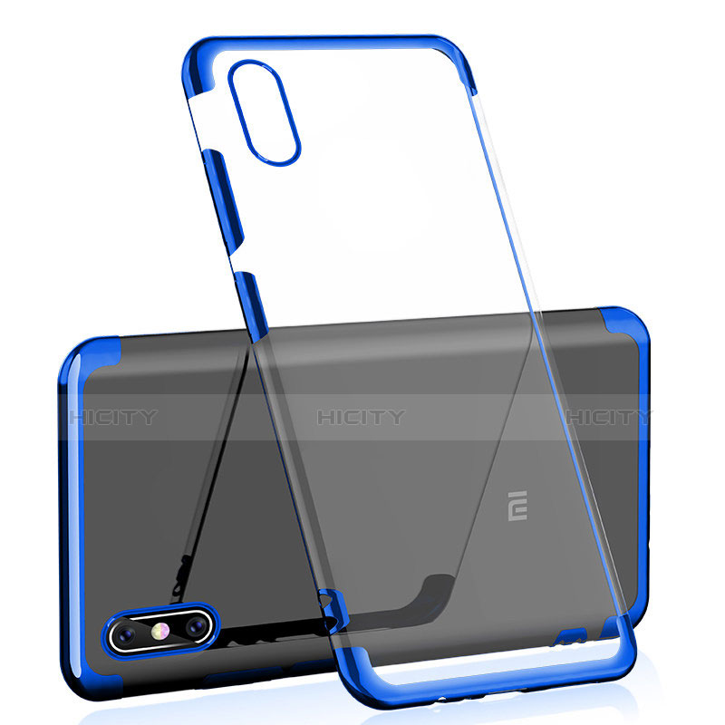 Coque Ultra Fine TPU Souple Housse Etui Transparente H01 pour Xiaomi Mi 8 Pro Global Version Bleu Plus