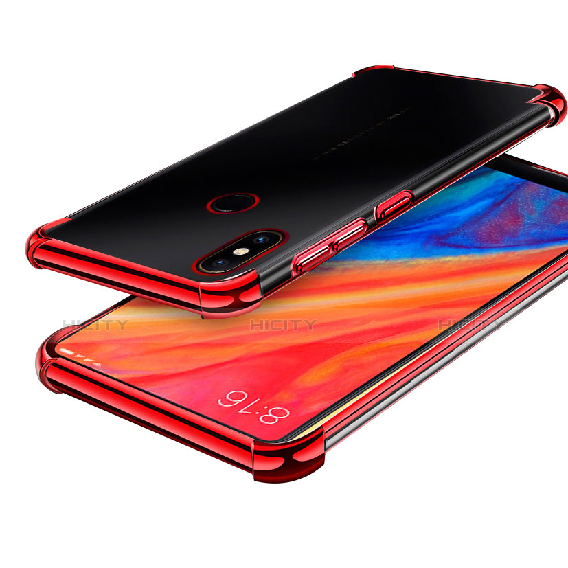 Coque Ultra Fine TPU Souple Housse Etui Transparente H01 pour Xiaomi Mi Mix 2S Rouge Plus