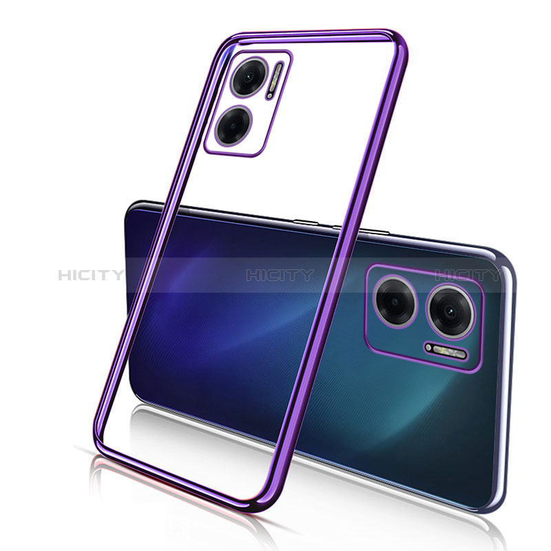 Coque Ultra Fine TPU Souple Housse Etui Transparente H01 pour Xiaomi Redmi 10 5G Violet Plus