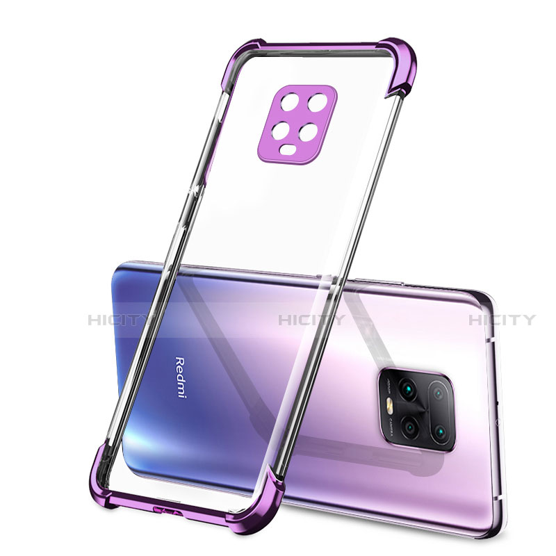 Coque Ultra Fine TPU Souple Housse Etui Transparente H01 pour Xiaomi Redmi 10X Pro 5G Violet Plus