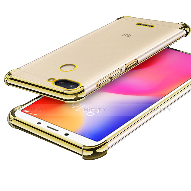 Coque Ultra Fine TPU Souple Housse Etui Transparente H01 pour Xiaomi Redmi 6 Or Plus