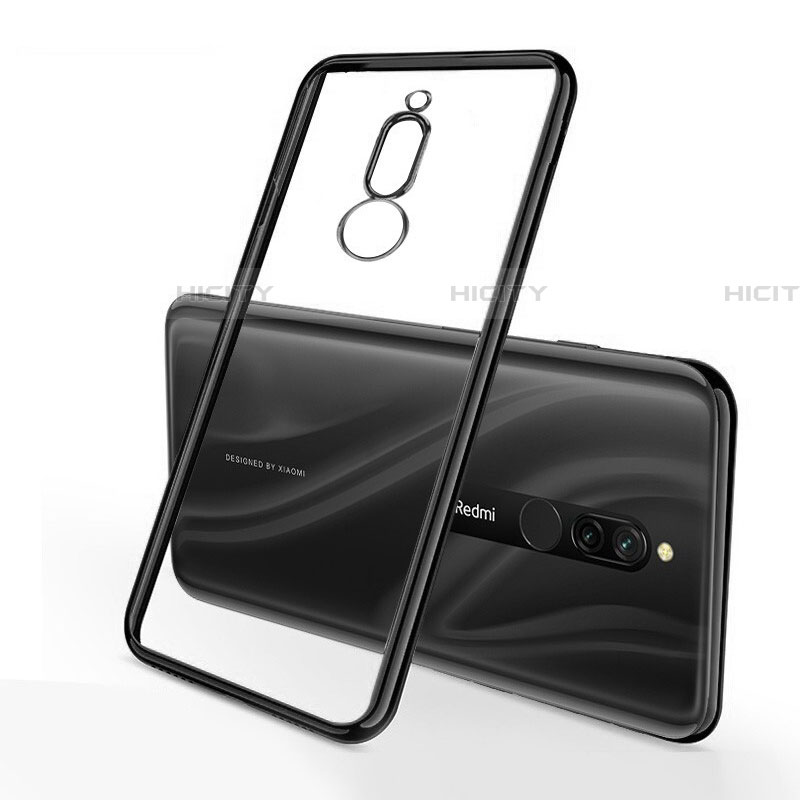 Coque Ultra Fine TPU Souple Housse Etui Transparente H01 pour Xiaomi Redmi 8 Noir Plus