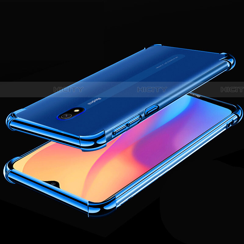 Coque Ultra Fine TPU Souple Housse Etui Transparente H01 pour Xiaomi Redmi 8A Bleu Plus