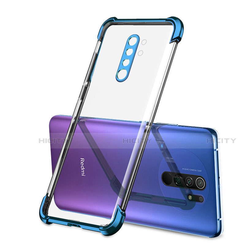 Coque Ultra Fine TPU Souple Housse Etui Transparente H01 pour Xiaomi Redmi 9 Bleu Plus