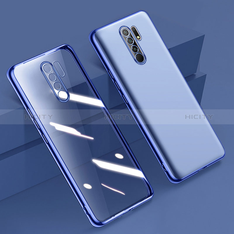 Coque Ultra Fine TPU Souple Housse Etui Transparente H01 pour Xiaomi Redmi 9 Bleu Plus