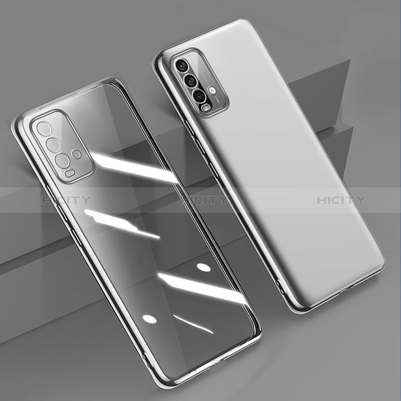 Coque Ultra Fine TPU Souple Housse Etui Transparente H01 pour Xiaomi Redmi 9 Power Argent Plus