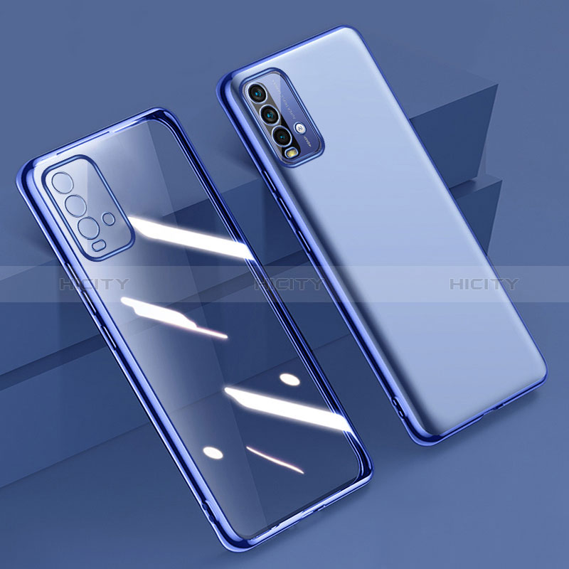 Coque Ultra Fine TPU Souple Housse Etui Transparente H01 pour Xiaomi Redmi 9 Power Bleu Plus