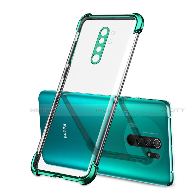 Coque Ultra Fine TPU Souple Housse Etui Transparente H01 pour Xiaomi Redmi 9 Vert Plus