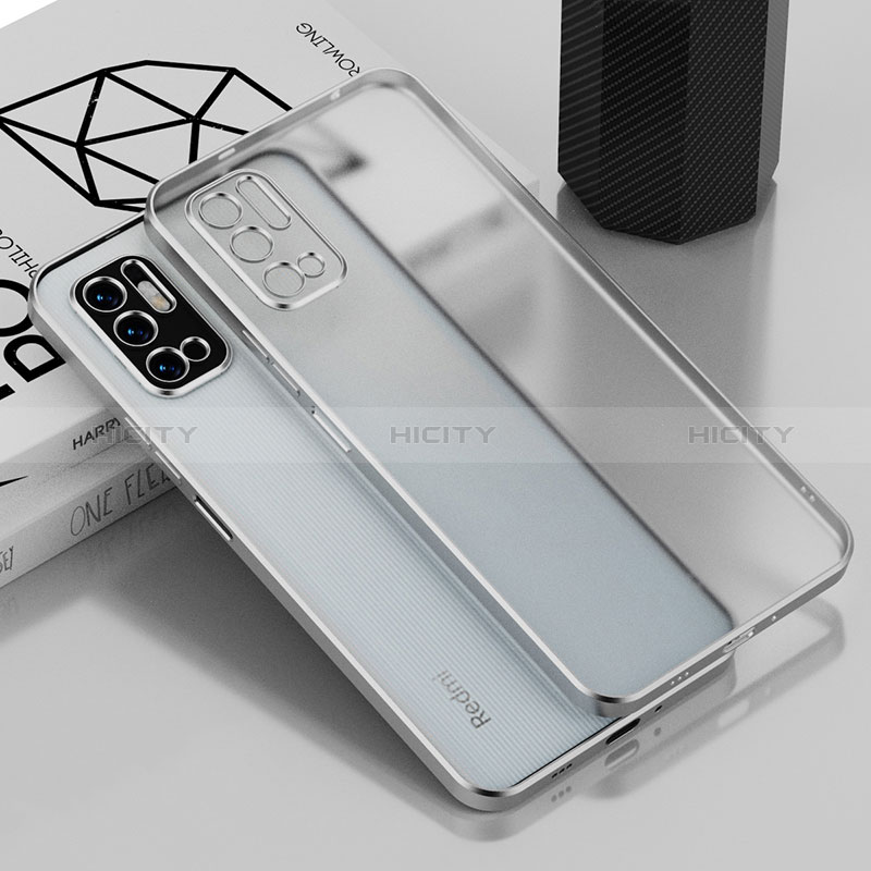 Coque Ultra Fine TPU Souple Housse Etui Transparente H01 pour Xiaomi Redmi Note 10T 5G Argent Plus