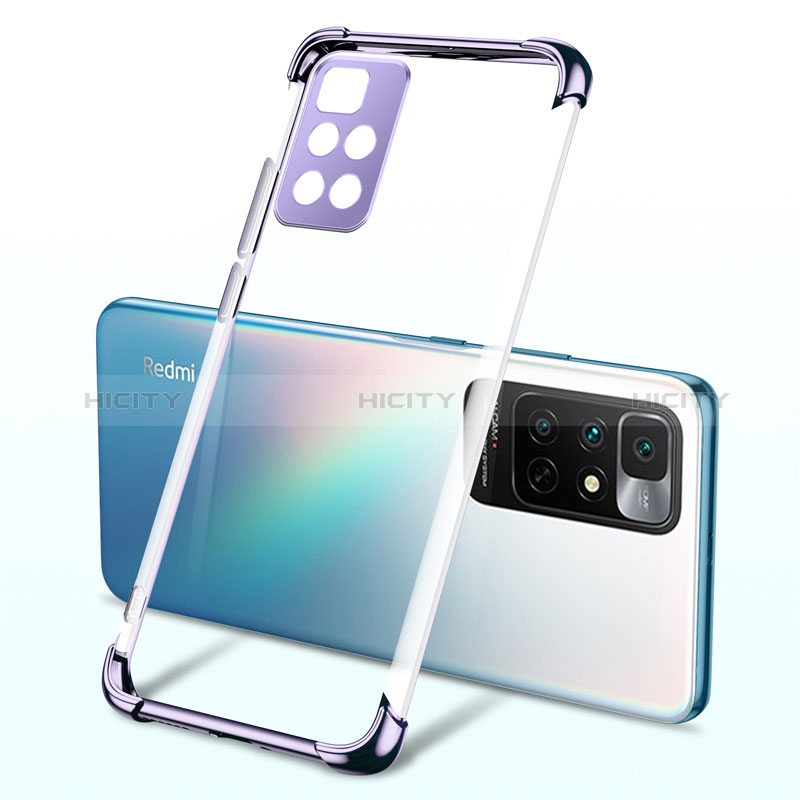 Coque Ultra Fine TPU Souple Housse Etui Transparente H01 pour Xiaomi Redmi Note 11 4G (2021) Violet Plus