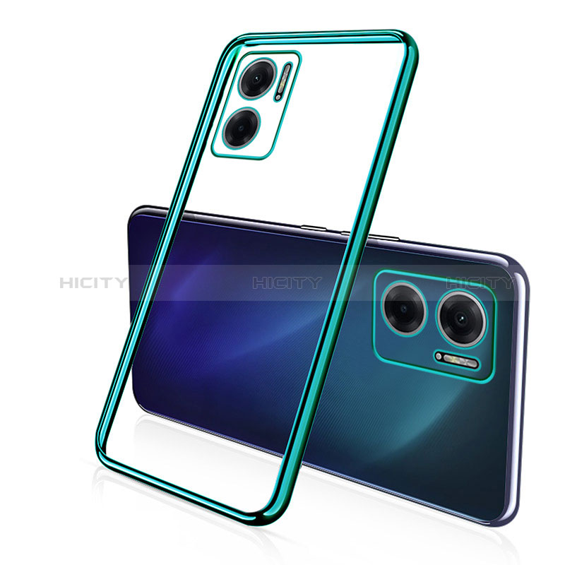 Coque Ultra Fine TPU Souple Housse Etui Transparente H01 pour Xiaomi Redmi Note 11E 5G Vert Plus