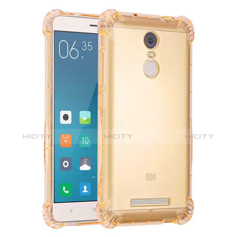 Coque Ultra Fine TPU Souple Housse Etui Transparente H01 pour Xiaomi Redmi Note 3 MediaTek Or Plus