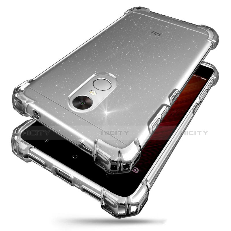 Coque Ultra Fine TPU Souple Housse Etui Transparente H01 pour Xiaomi Redmi Note 4X Gris Plus