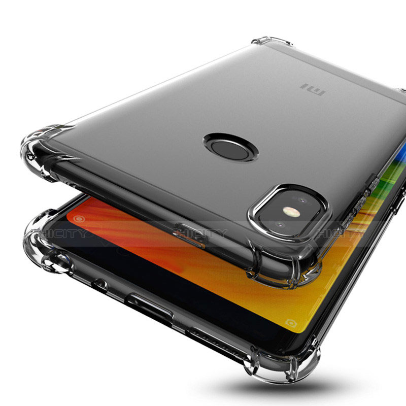 Coque Ultra Fine TPU Souple Housse Etui Transparente H01 pour Xiaomi Redmi Note 5 AI Dual Camera Gris Plus