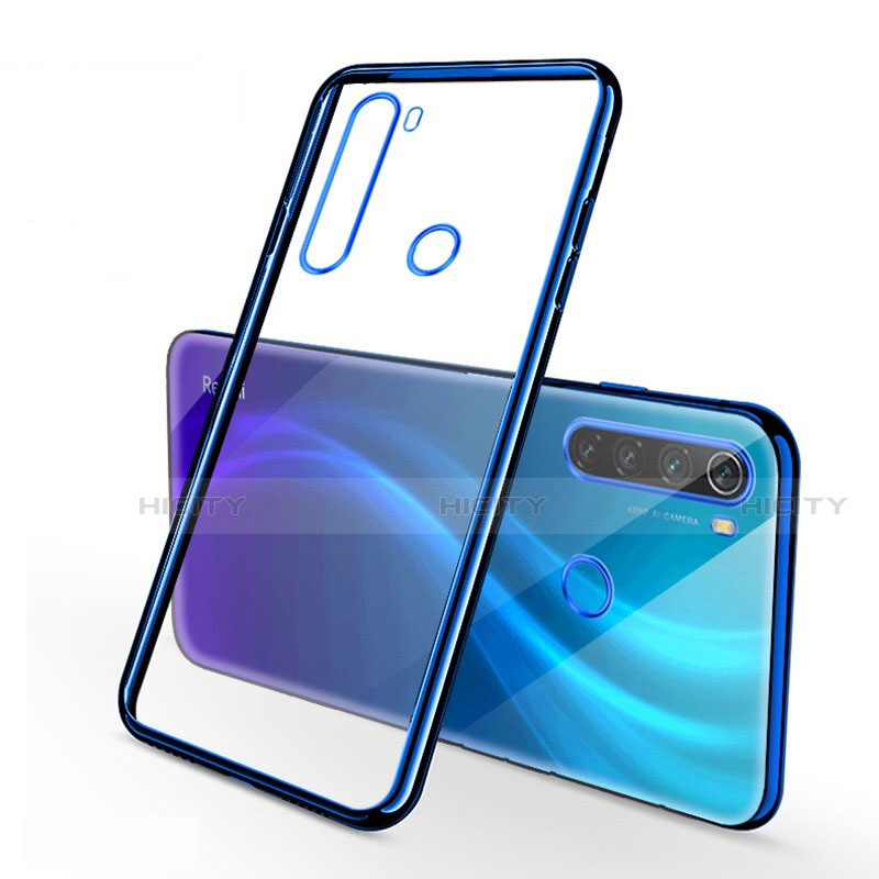 Coque Ultra Fine TPU Souple Housse Etui Transparente H01 pour Xiaomi Redmi Note 8 Pro Bleu Plus