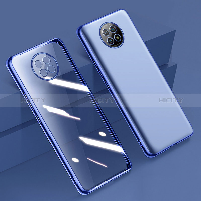 Coque Ultra Fine TPU Souple Housse Etui Transparente H01 pour Xiaomi Redmi Note 9 5G Bleu Plus