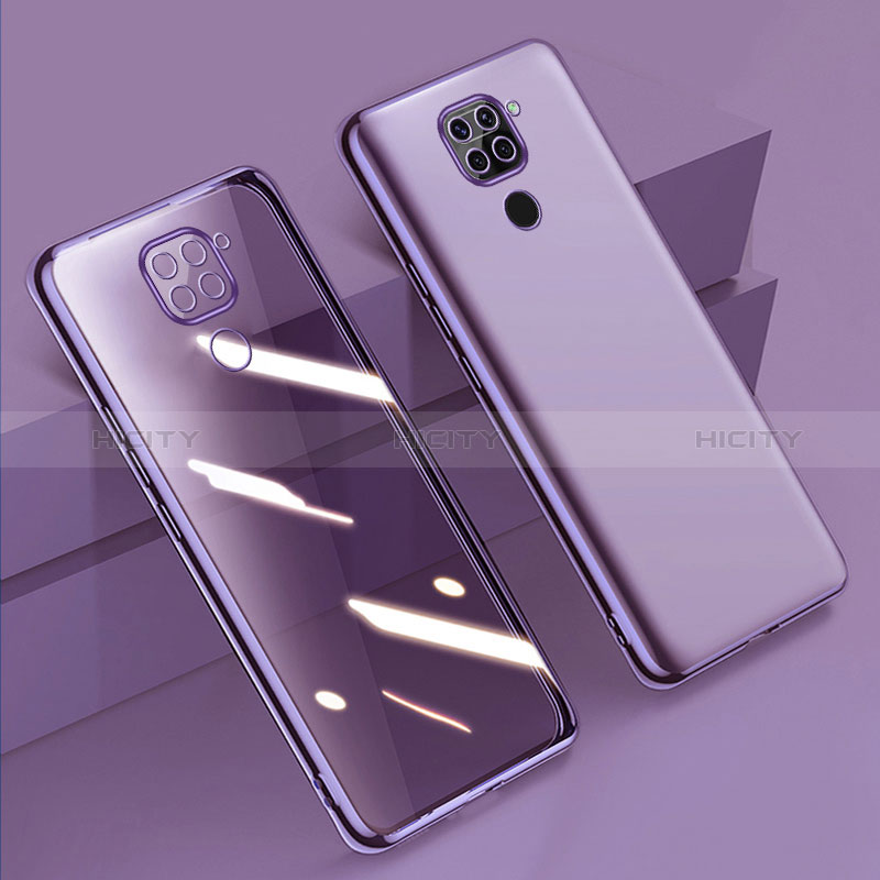 Coque Ultra Fine TPU Souple Housse Etui Transparente H01 pour Xiaomi Redmi Note 9 Violet Plus