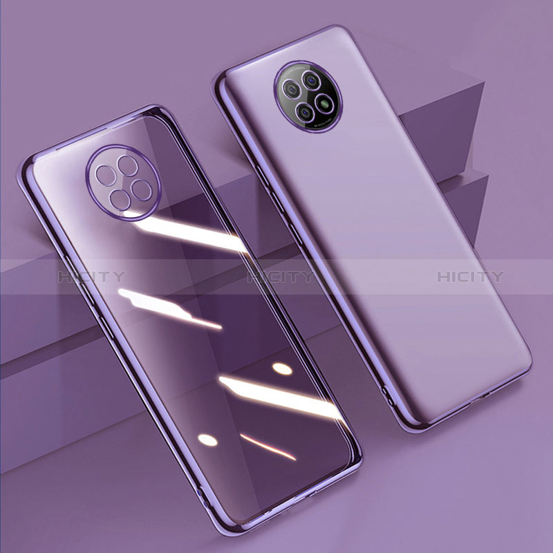 Coque Ultra Fine TPU Souple Housse Etui Transparente H01 pour Xiaomi Redmi Note 9T 5G Violet Plus