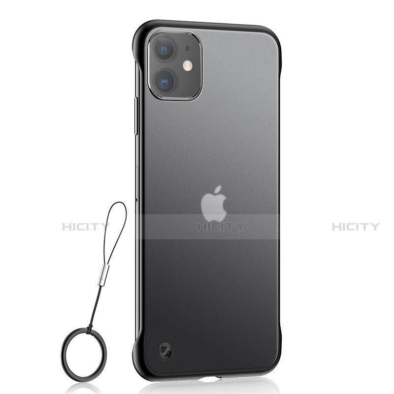 Coque Ultra Fine TPU Souple Housse Etui Transparente H02 pour Apple iPhone 11 Noir Plus