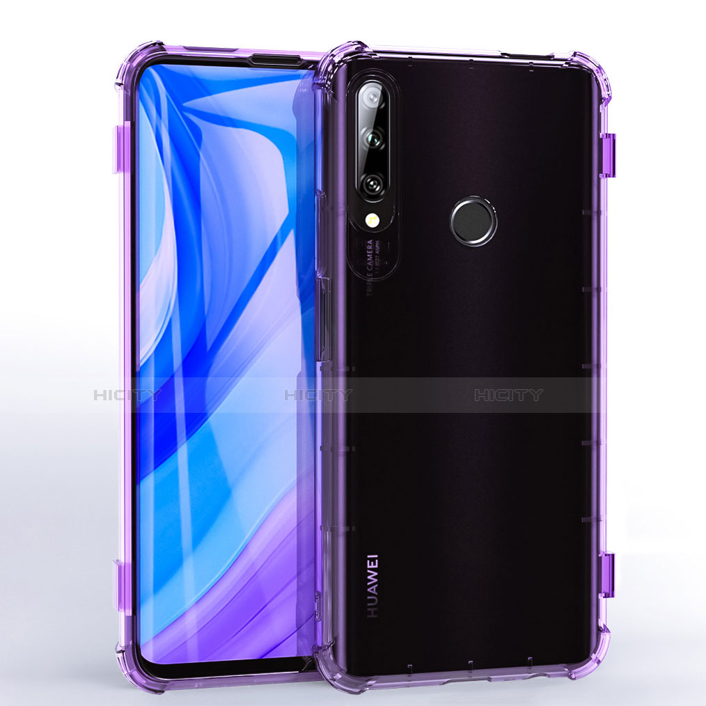 Coque Ultra Fine TPU Souple Housse Etui Transparente H02 pour Huawei Enjoy 10 Plus Violet Plus