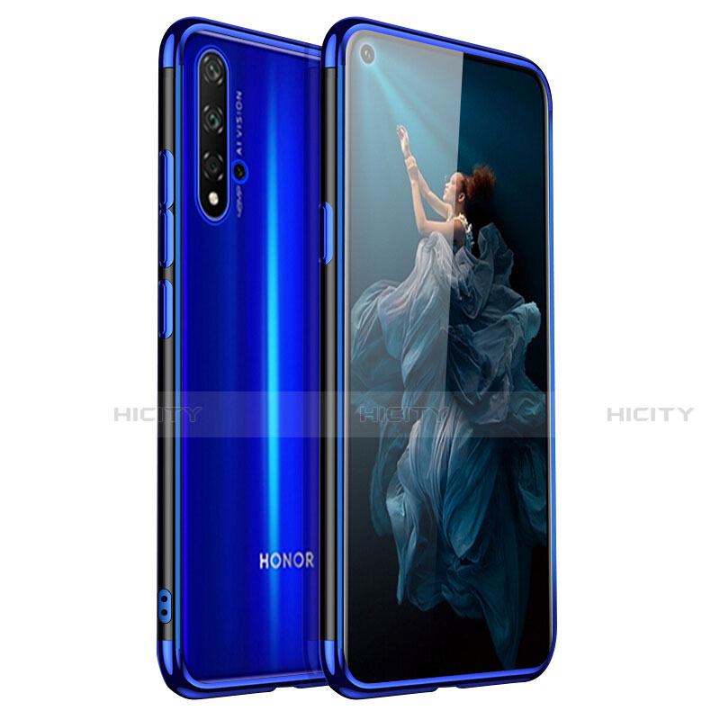 Coque Ultra Fine TPU Souple Housse Etui Transparente H02 pour Huawei Honor 20S Bleu Plus