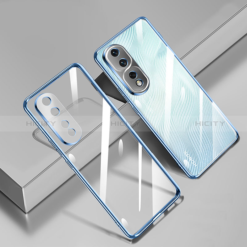 Coque Ultra Fine TPU Souple Housse Etui Transparente H02 pour Huawei Honor 80 Pro 5G Bleu Plus