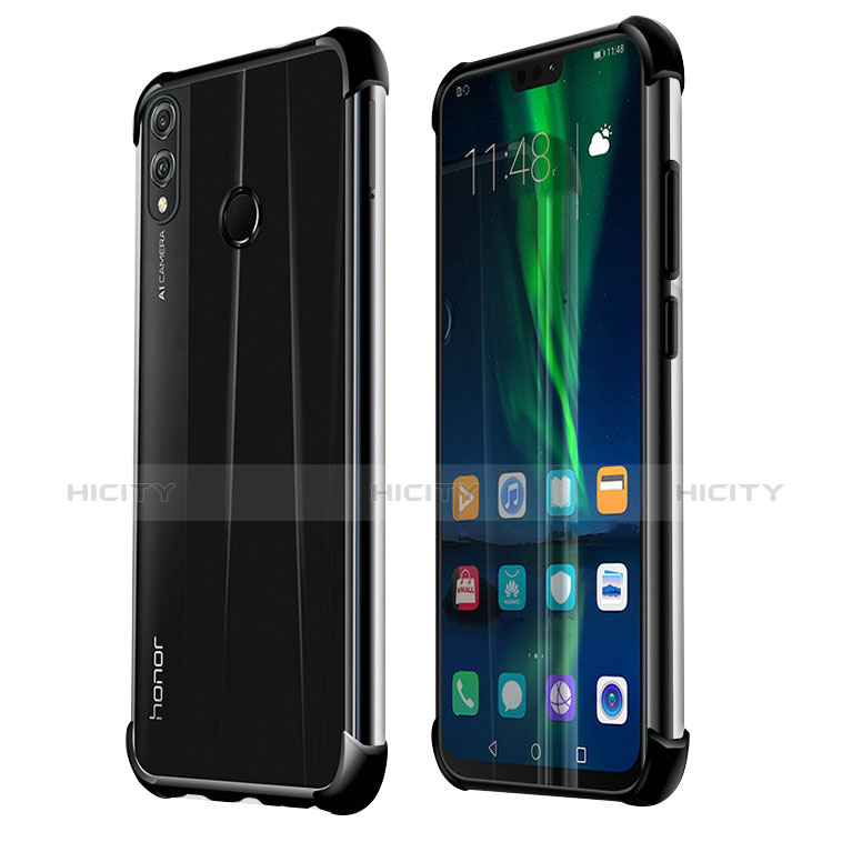 Coque Ultra Fine TPU Souple Housse Etui Transparente H02 pour Huawei Honor 8X Noir Plus