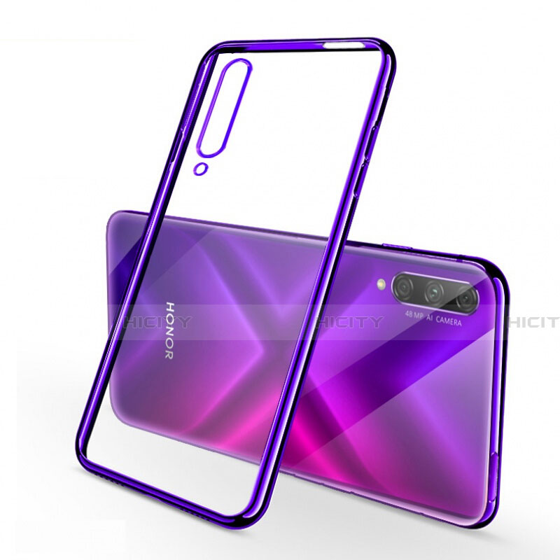 Coque Ultra Fine TPU Souple Housse Etui Transparente H02 pour Huawei Honor 9X Pro Violet Plus