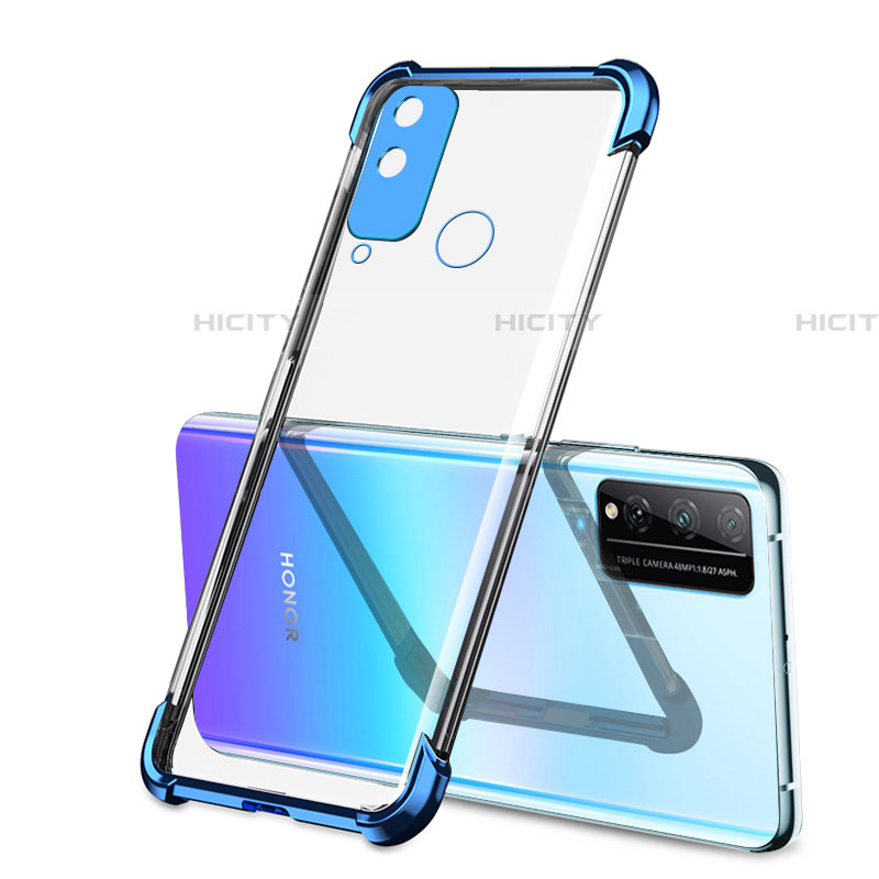 Coque Ultra Fine TPU Souple Housse Etui Transparente H02 pour Huawei Honor Play4T Bleu Plus