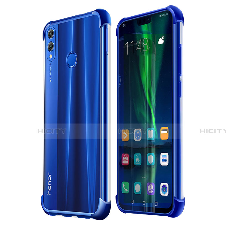 Coque Ultra Fine TPU Souple Housse Etui Transparente H02 pour Huawei Honor View 10 Lite Bleu Plus