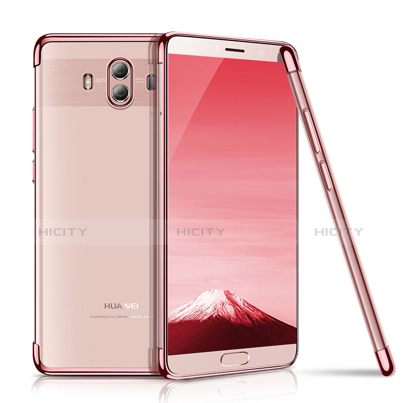 Coque Ultra Fine TPU Souple Housse Etui Transparente H02 pour Huawei Mate 10 Or Rose Plus