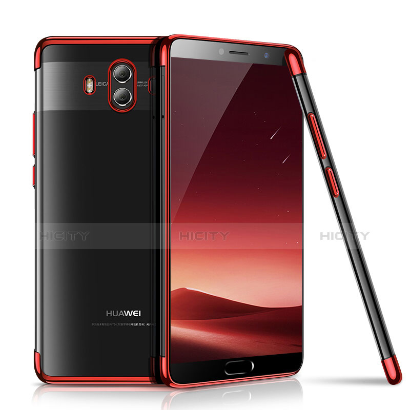 Coque Ultra Fine TPU Souple Housse Etui Transparente H02 pour Huawei Mate 10 Rouge Plus