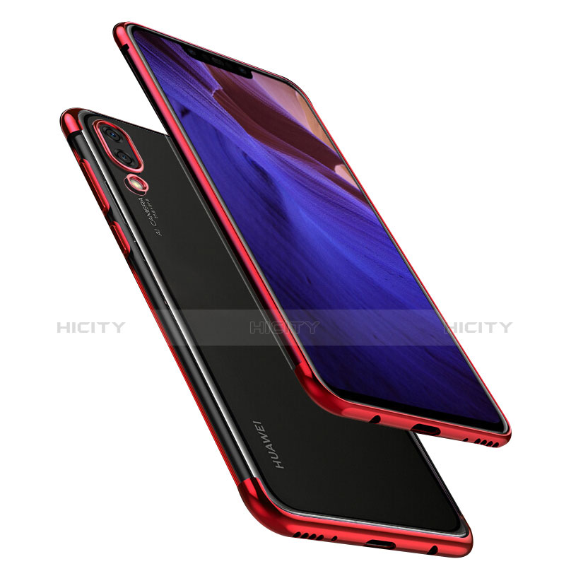 Coque Ultra Fine TPU Souple Housse Etui Transparente H02 pour Huawei Nova 3 Rouge Plus