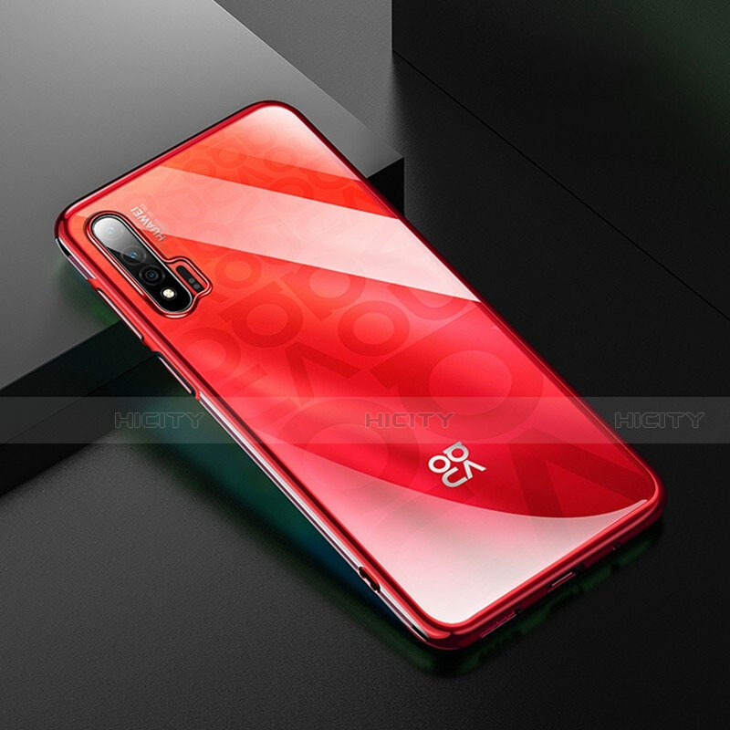 Coque Ultra Fine TPU Souple Housse Etui Transparente H02 pour Huawei Nova 6 5G Rouge Plus