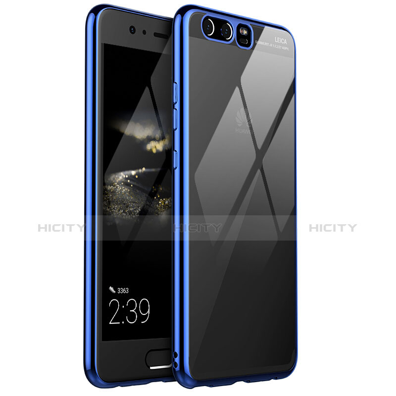 Coque Ultra Fine TPU Souple Housse Etui Transparente H02 pour Huawei P10 Plus Bleu Plus