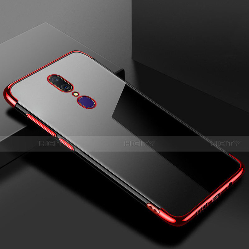 Coque Ultra Fine TPU Souple Housse Etui Transparente H02 pour Oppo A9 Rouge Plus