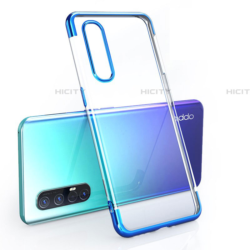 Coque Ultra Fine TPU Souple Housse Etui Transparente H02 pour Oppo Find X2 Neo Bleu Plus