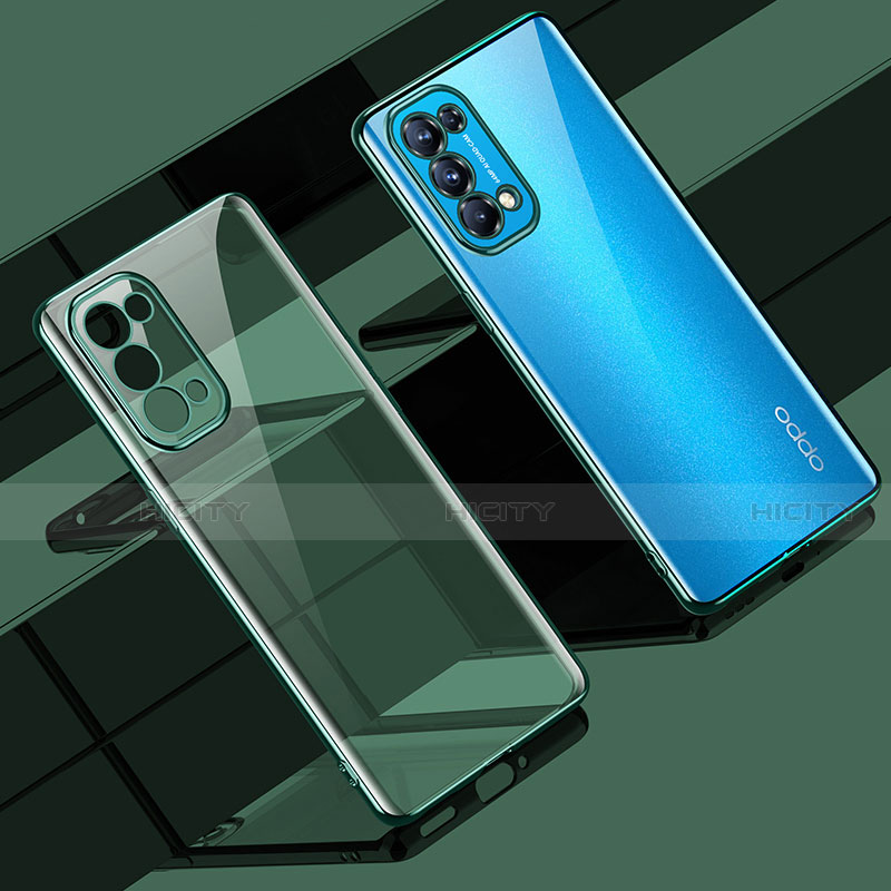 Coque Ultra Fine TPU Souple Housse Etui Transparente H02 pour Oppo Find X3 Lite 5G Vert Plus