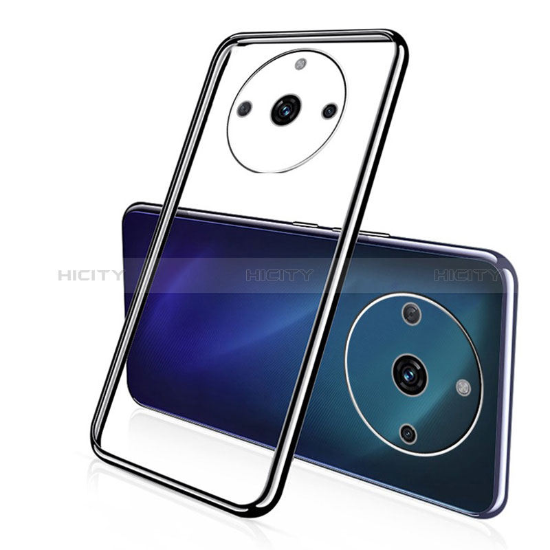 Coque Ultra Fine TPU Souple Housse Etui Transparente H02 pour Realme 11 Pro 5G Noir Plus