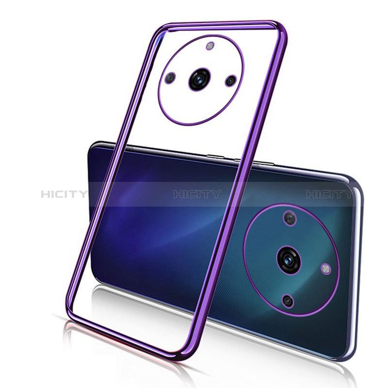 Coque Ultra Fine TPU Souple Housse Etui Transparente H02 pour Realme 11 Pro 5G Violet Plus