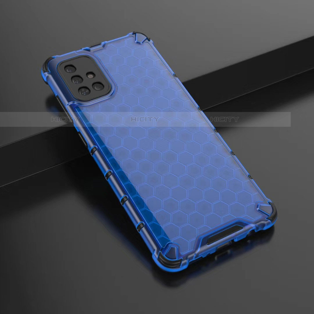 Coque Ultra Fine TPU Souple Housse Etui Transparente H02 pour Samsung Galaxy A71 5G Bleu Plus