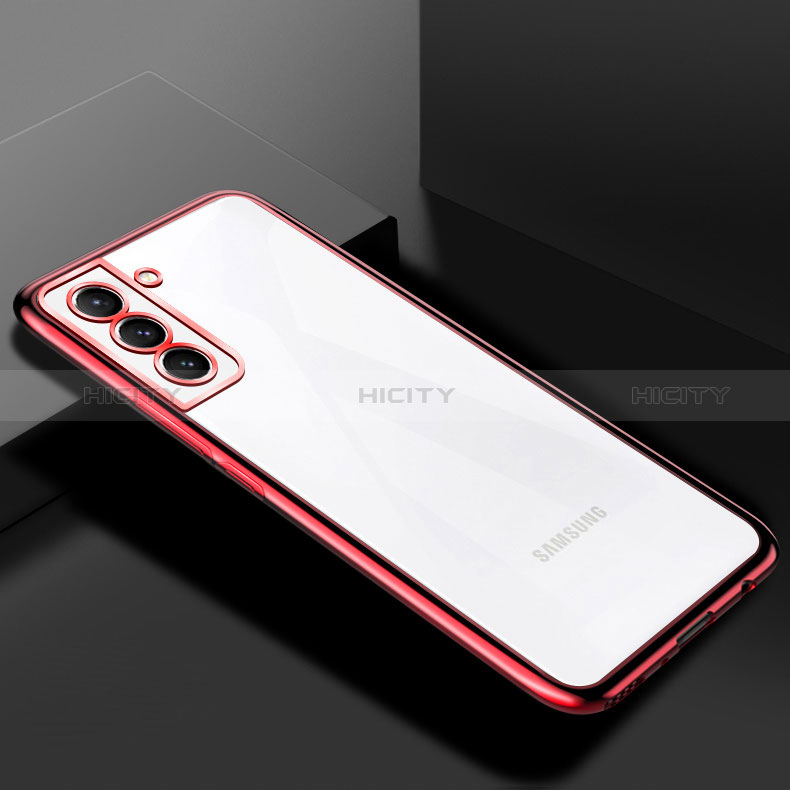 Coque Ultra Fine TPU Souple Housse Etui Transparente H02 pour Samsung Galaxy S24 Plus 5G Rouge Plus